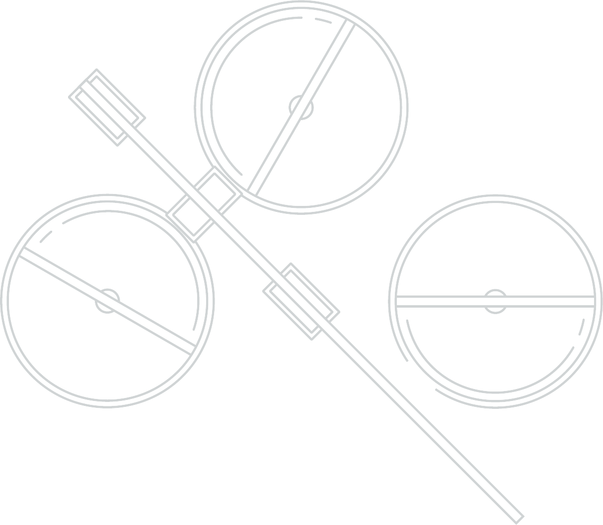 Process instrument gauges, technical line illustration